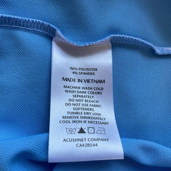 Men’s FootJoy Light Blue Athletic Fit Polo Golf Shirt. Size Large. - Picture 9 of 10